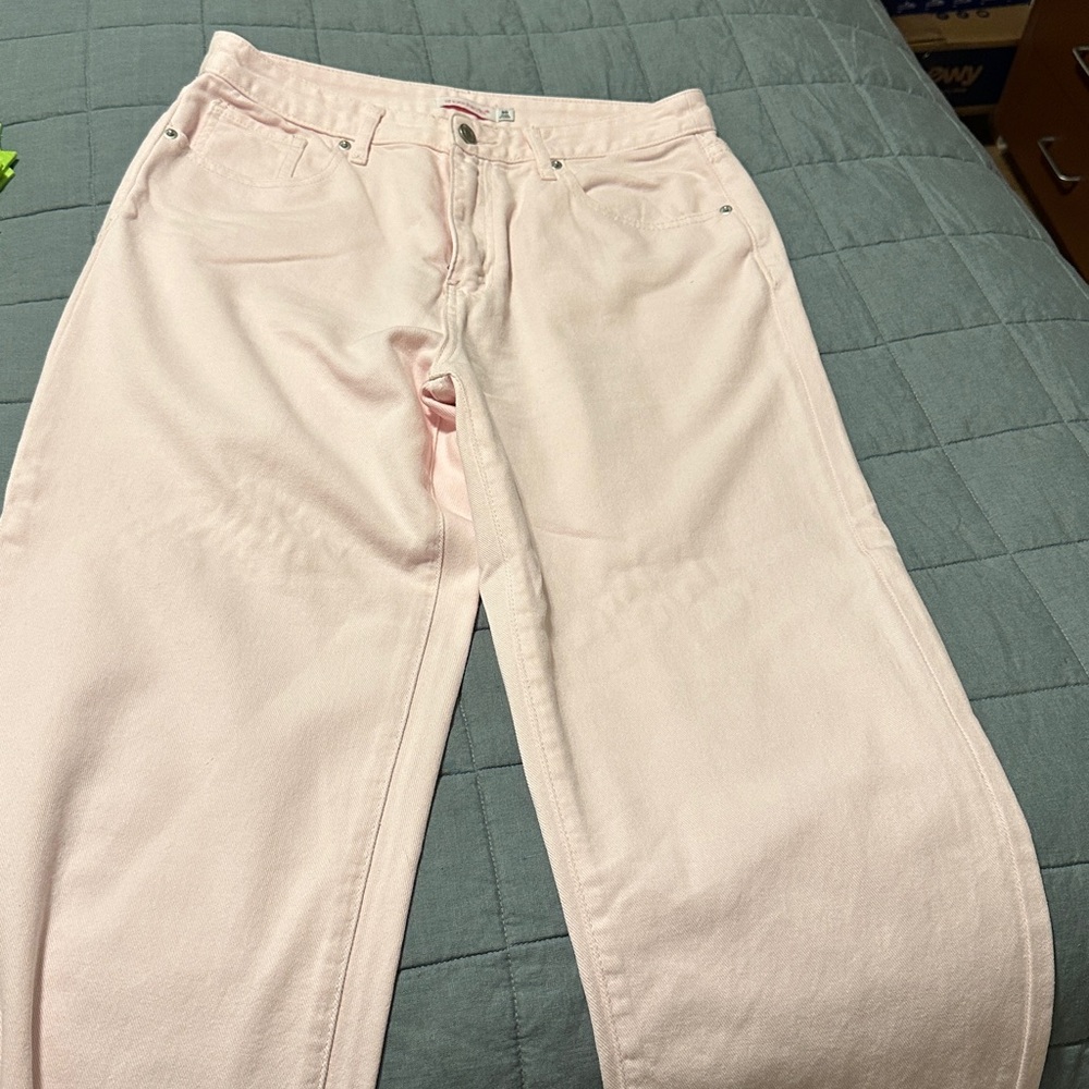 Shoe Dazzle Soft Pink Denim